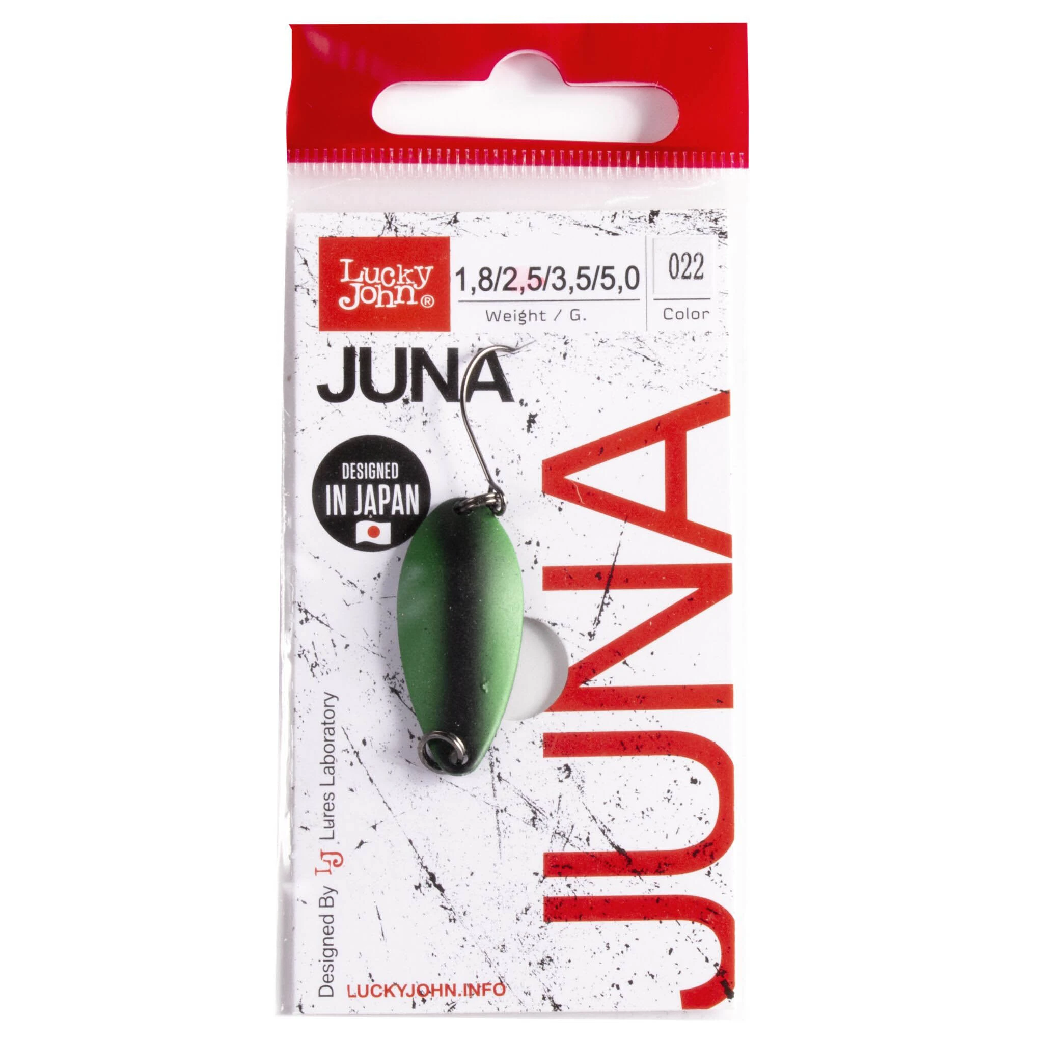 Колеблющаяся Блесна Lucky John Juna 2,5 гр 30 мм 022   LJJU25-022 — крупный план
	                                    1