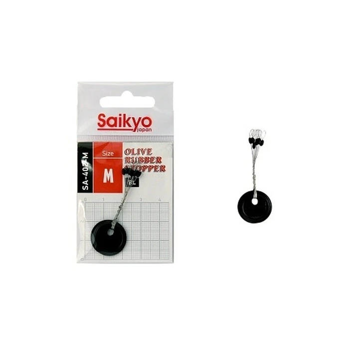 Стопор Saikyo Olive Rubber Stopper №M 7 шт    SA-402-M — характеристики,  особенности конструкции
