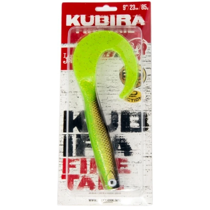 Силиконовая приманка Lucky John Kubira Fire Tail 9.0in 230 мм 1 шт PG45 3D BBS Series  140437-PG45 — крупный план
	                                    2