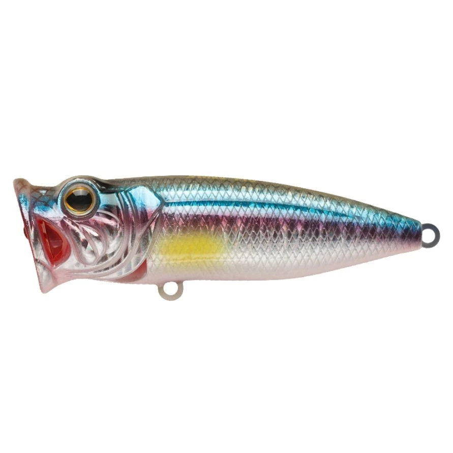 Воблер Strike Pro Pike Pop Mini 45 A210-SBO-RP Rainbow Ghost Wakasagi 4 гр   SH-002B#A210-SBO-RP — характеристики,  особенности конструкции