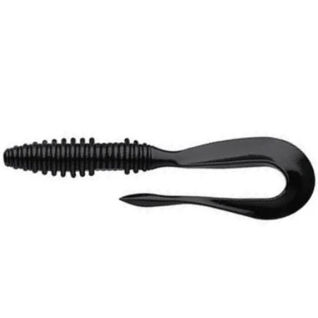 Силиконовая приманка Keitech Mad Wag Mini 2.5 63 мм 12 шт 001 Black — характеристики,  особенности конструкции