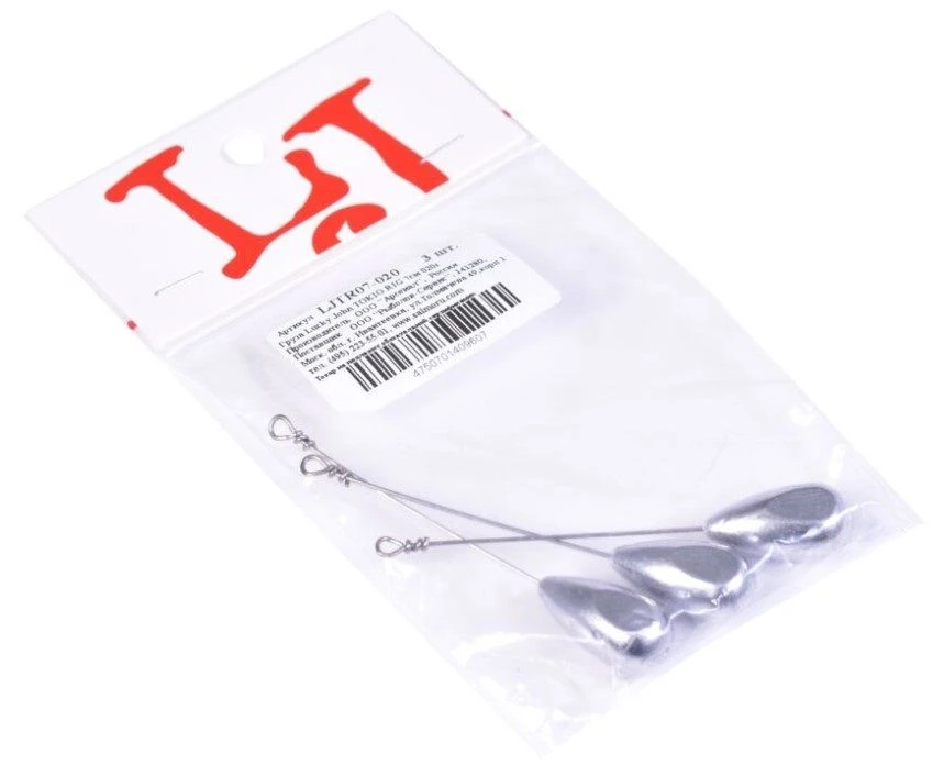 Груз Lucky John Tokio Rig 16 гр 3 шт  7см  LJTR07-016 — крупный план
	                                    2