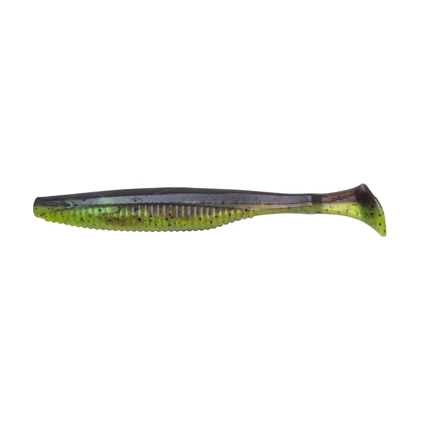 Силиконовая приманка DUO Realis Versa Shad Elastomer 4 102 мм 6 шт F082 Green Pumpkin Chartreuse   DUO-97865 — характеристики,  особенности конструкции