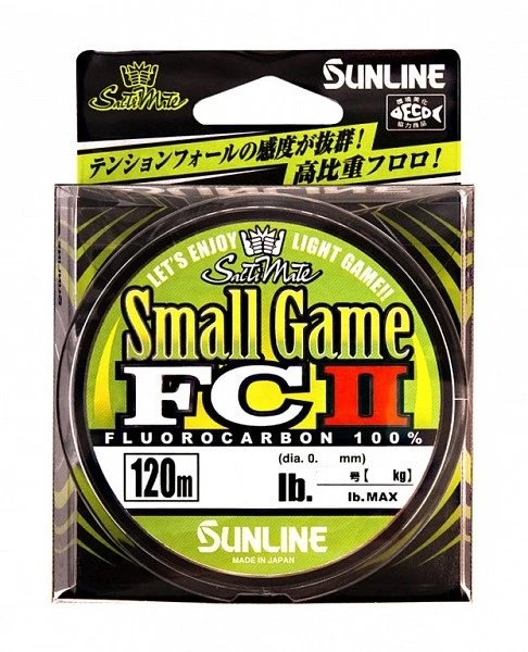 Флюорокарбон Sunline SWS Small Game FC II 120 м 0,148 мм  PE #0.8 — характеристики,  особенности конструкции