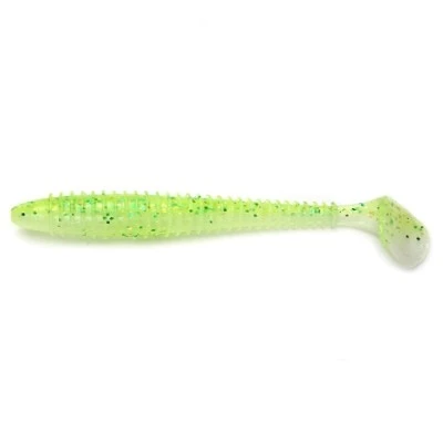 Силиконовая приманка Keitech Swing Impact 4.5 114 мм 6 шт PAL #02 Lime Chart Shad — характеристики,  особенности конструкции