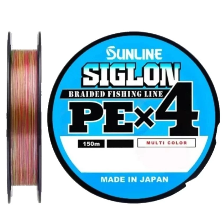 Плетеный шнур Sunline Siglon PE X4 200 м  PE # 3 Multicolor 5C 0,296 мм — характеристики,  особенности конструкции
