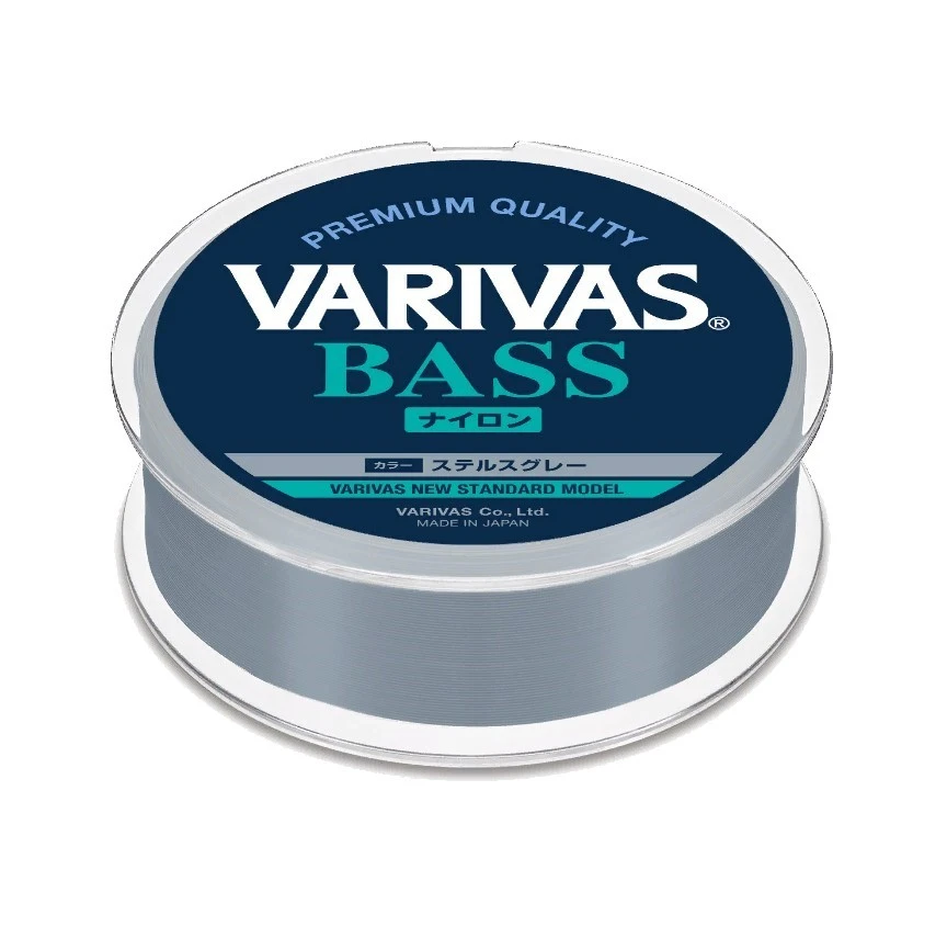 Леска монофильная Varivas Bass Nylon 150 м 0,26 мм Gray PE# 2.5 — крупный план
	                                    1