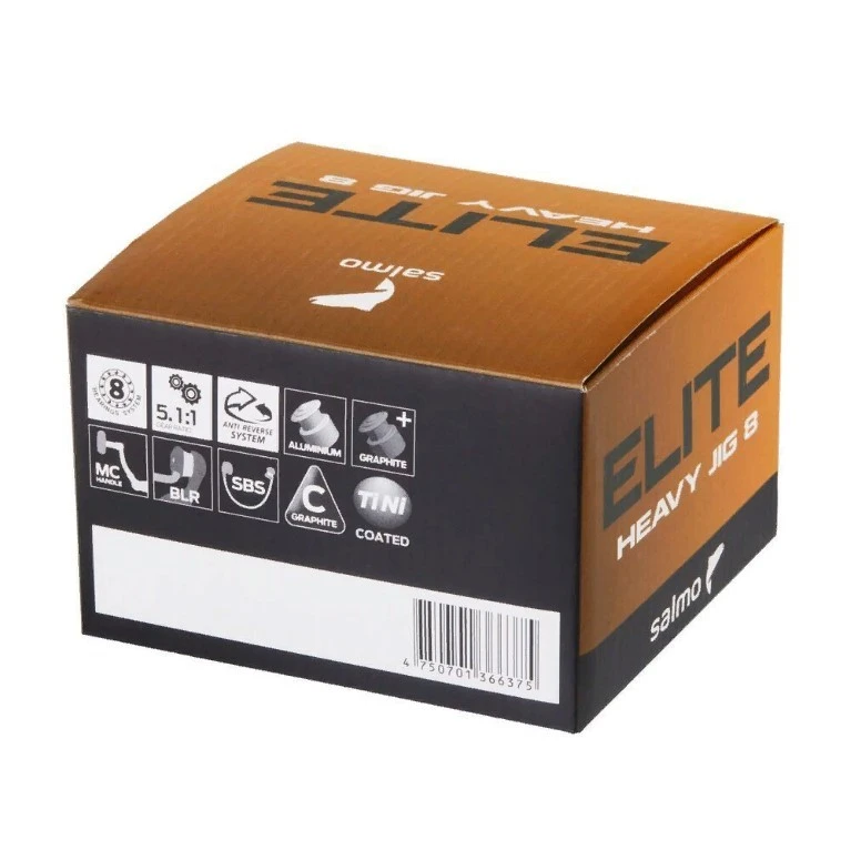 Катушка Salmo Elite Heavy Jig 8 2500FD  19  9125FD — крупный план
	                                    8