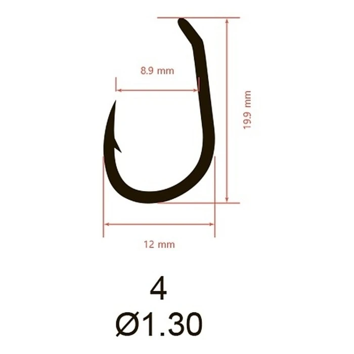 Крючок Одинарный Saikyo KH-10098 Clever Carp №4 10 шт OL   KH-10098OL4-10 — крупный план
	                                    2