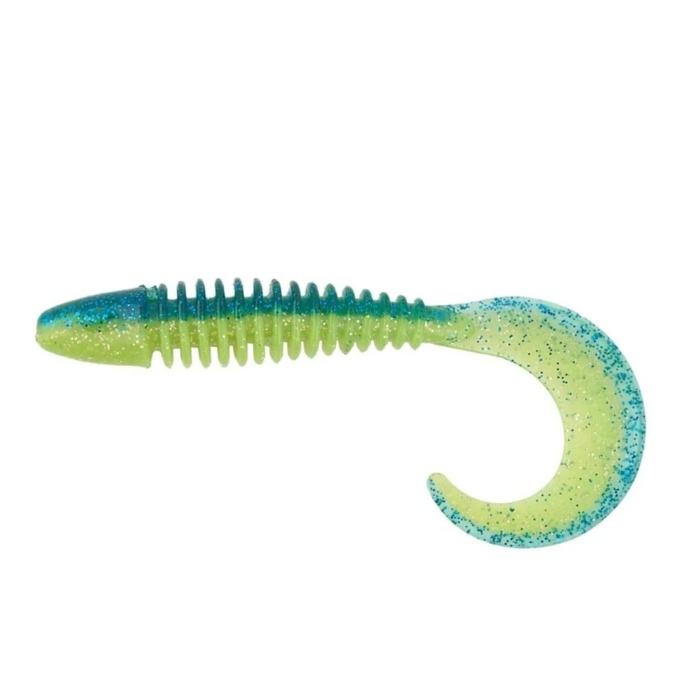 Силиконовая приманка Jig It Puller 3.5 90 мм 8 шт 003 Chartreuse blue   JIP90003S — характеристики,  особенности конструкции