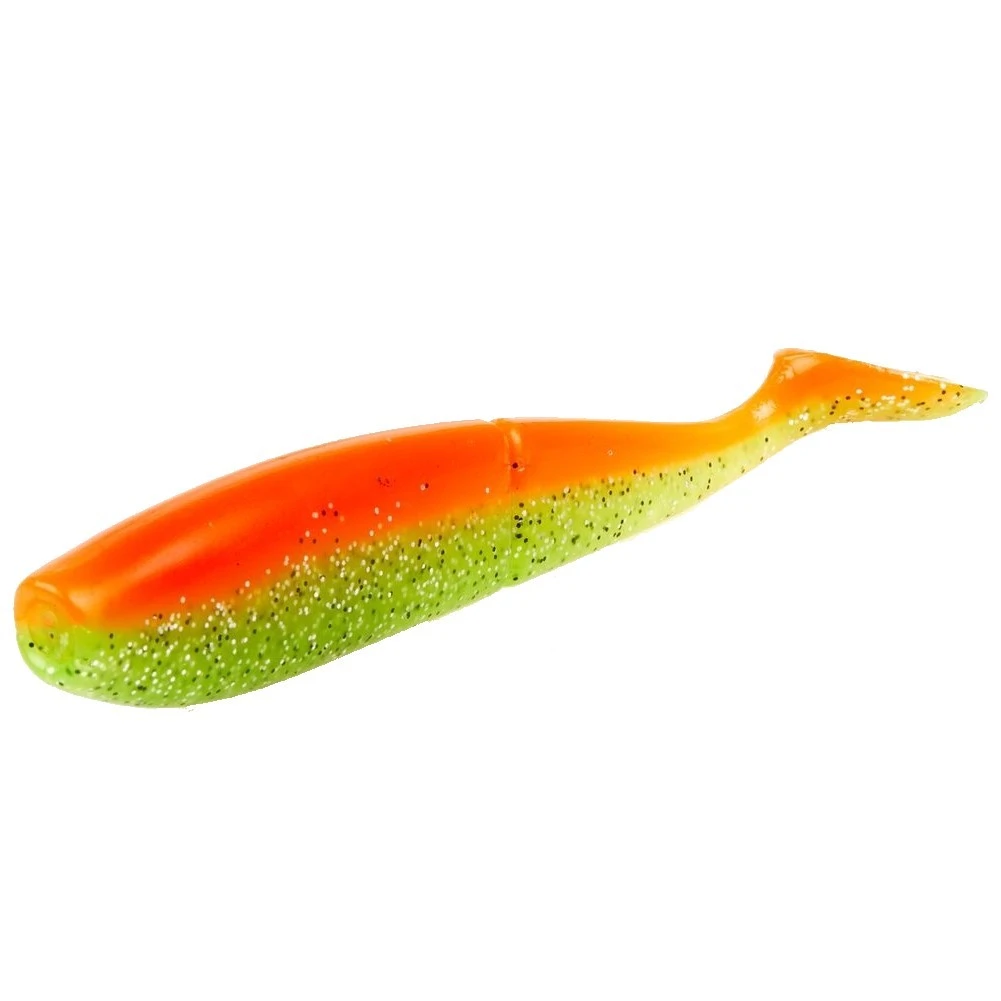 Силиконовая приманка Lucky John Zander Paddle Tail 4.0in 100 мм 5 шт Z12 3D Series  140429-Z12 — крупный план
	                                    1