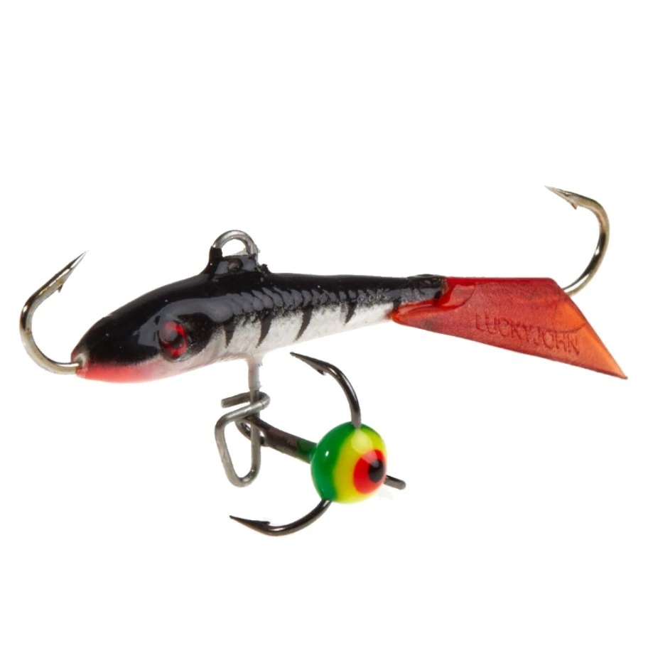 Балансир Lucky John Fin 4 12HRT 11 гр 60 мм   71413-12HRT — крупный план
	                                    1