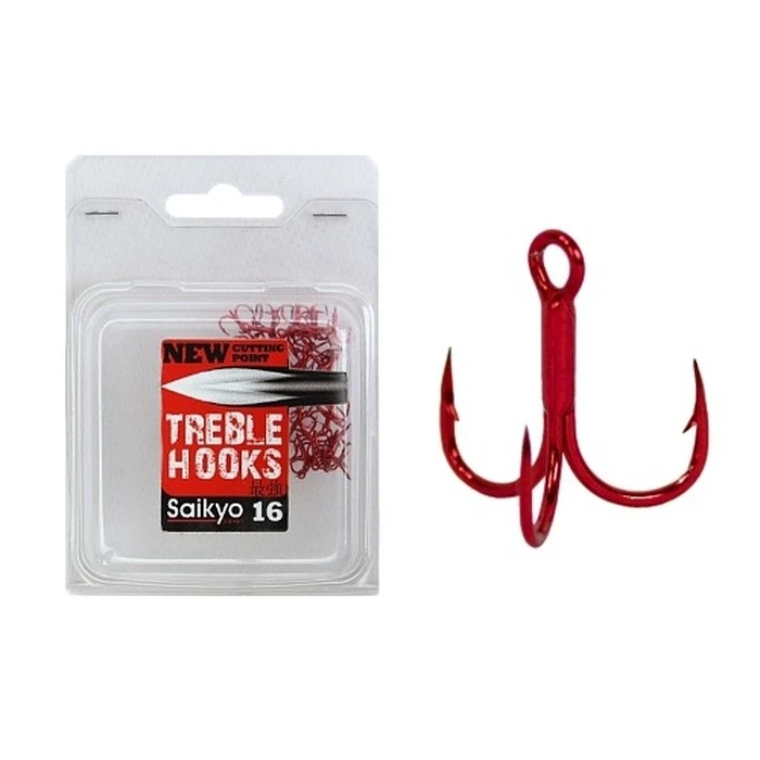 Крючок Тройной Saikyo 6063 1X-CP №16 50 шт R   6063-1X-CP-16-50 — характеристики,  особенности конструкции