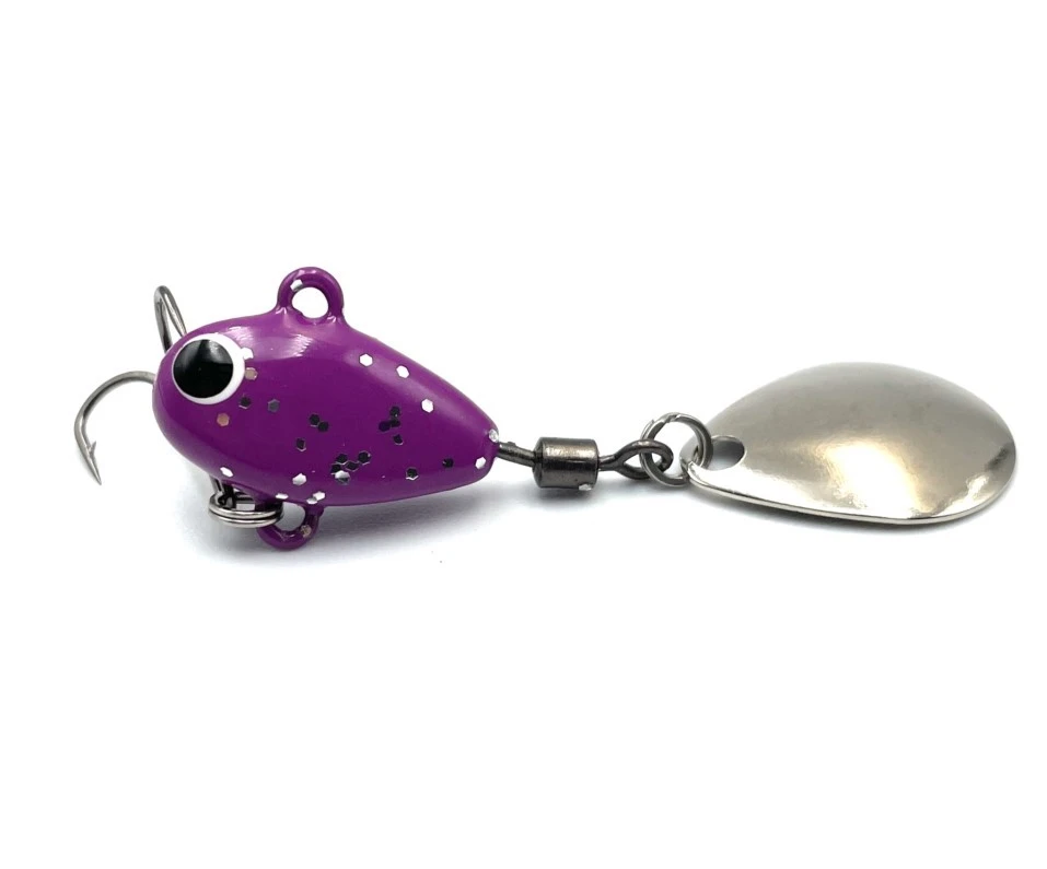 Тейл-спиннер UF Studio Hurricane 7.5 7,5 гр 50 мм Violet Glitter   H7.5Vg — характеристики,
	                                    особенности конструкции