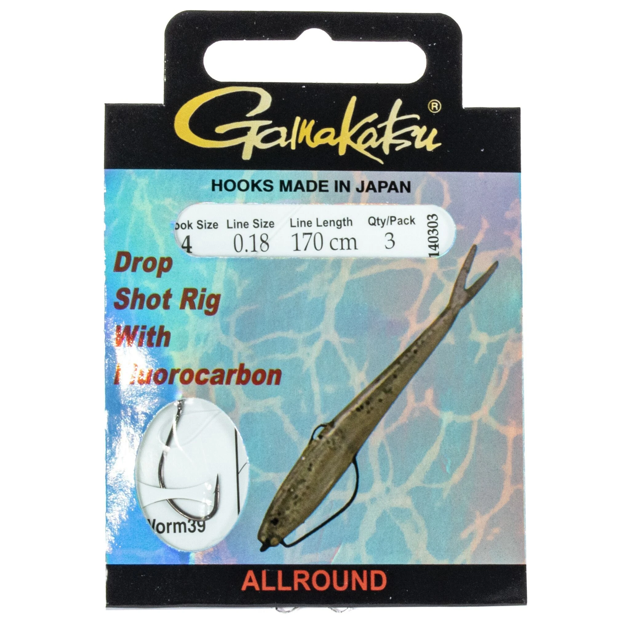 Поводок Gamakatsu Booklet Bream Com 1100B 170 см  0,18 мм  3 шт №4  140303-004-018 — характеристики,
	                                    особенности конструкции