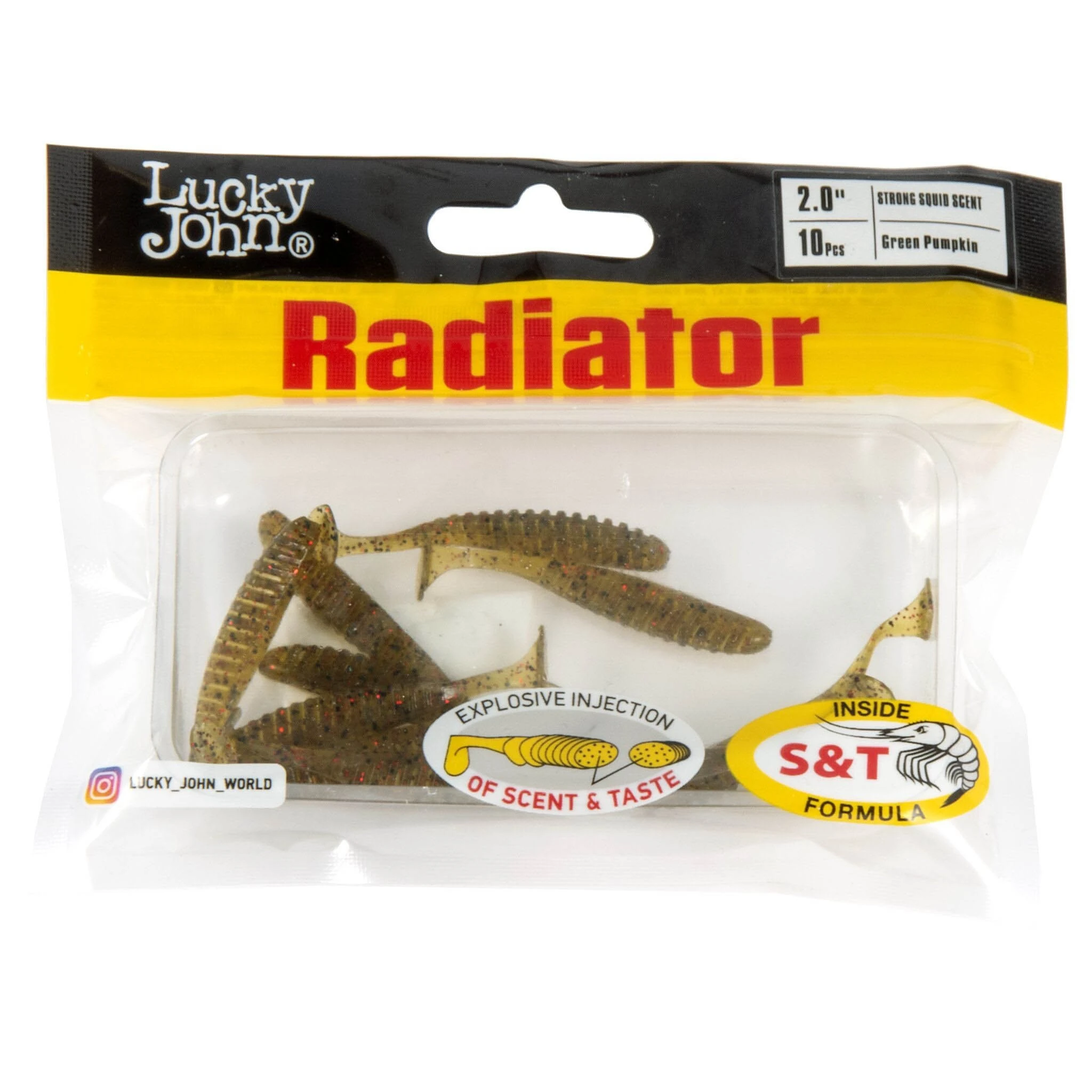 Силиконовая приманка Lucky John Radiator 2.0in 50 мм 10 шт PA03 Pro Series  140208-PA03 — крупный план
	                                    2