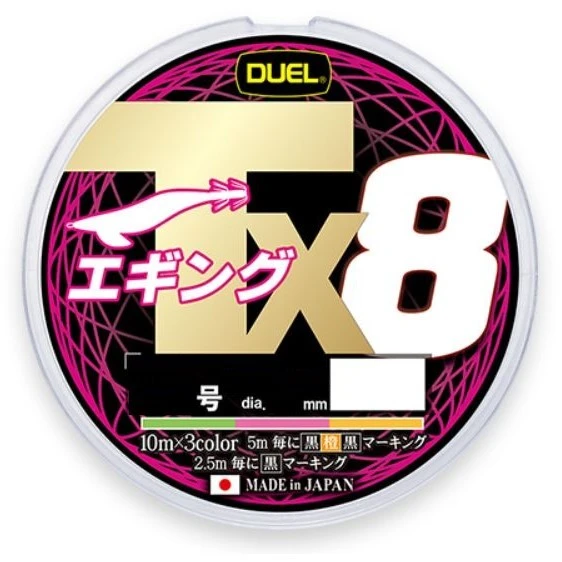 Плетеный шнур Duel  150 м  PE # 0,8 3Color 0,15 мм   H4351-3C — характеристики,  особенности конструкции