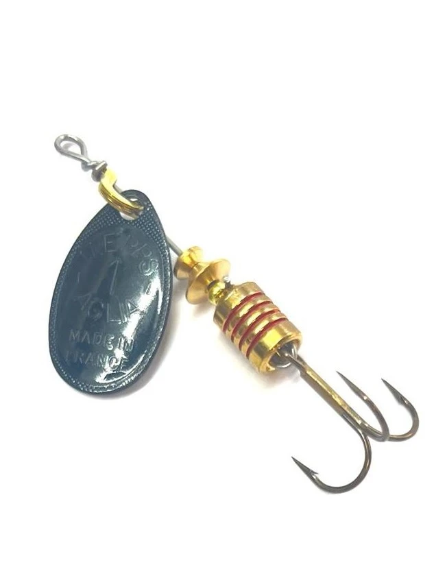 Вращающаяся Блесна Mepps Aglia №1 3,5 гр Black   a-1-n — крупный план
	                                    1