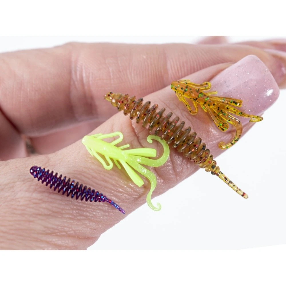 Силиконовая приманка Lucky John Perch Snack Pack 35 мм 72 шт 03 Set Pro Series  LJMG-003SET — крупный план
	                                    2