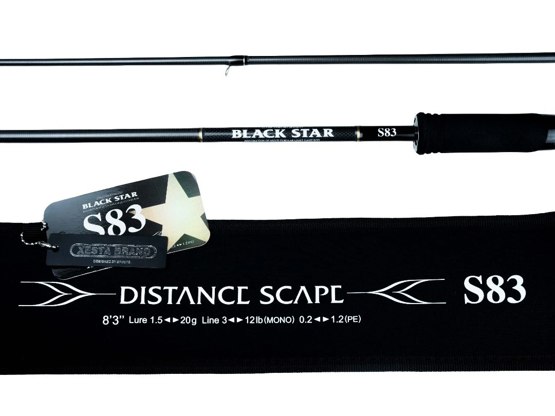 Спиннинг Xesta Black Star 2nd Generation S83 252 см 1,5 - 20 гр  Distance Scape  XBS2-S83 — характеристики,  особенности конструкции