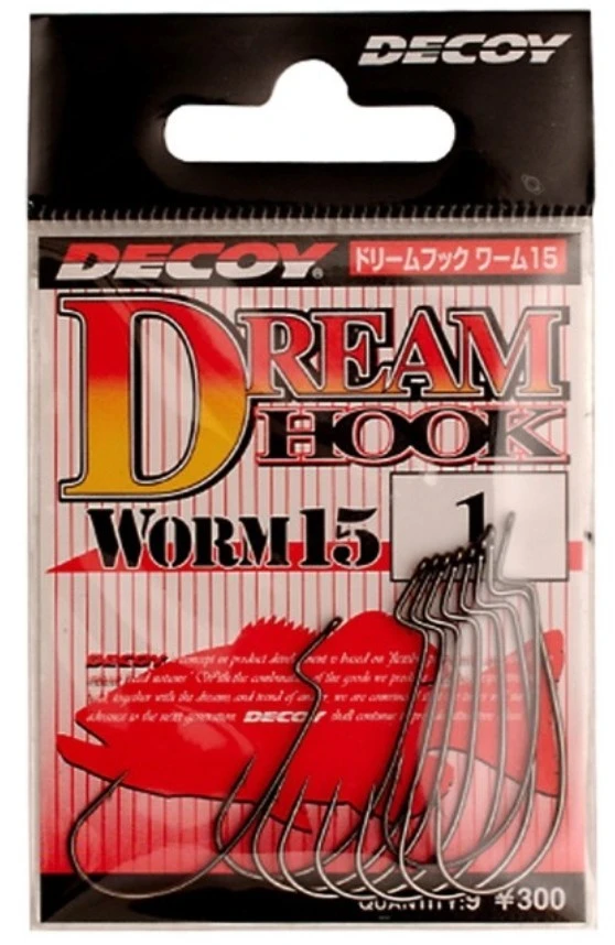 Крючок Офсетный Decoy Dream Hook Worm 15 №4 9 шт — крупный план
	                                    1