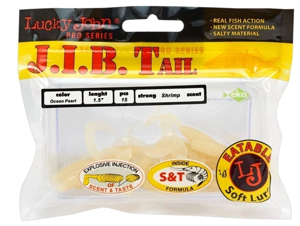 Силиконовая приманка Lucky John J.I.B Tail 2.0in 51 мм 10 шт 033 Pro Series  140122-033 — крупный план
	                                    1