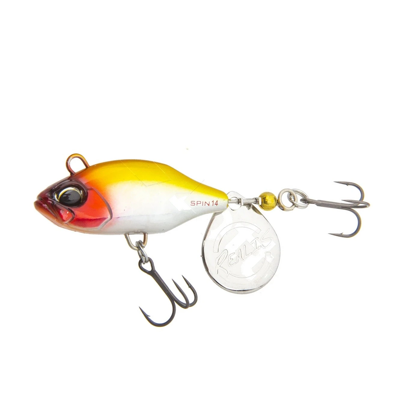 Тейл-спиннер DUO Realis Spin 14 14 гр 40 мм CDA3033 Prism Clown   DUO-04238 — характеристики,  особенности конструкции