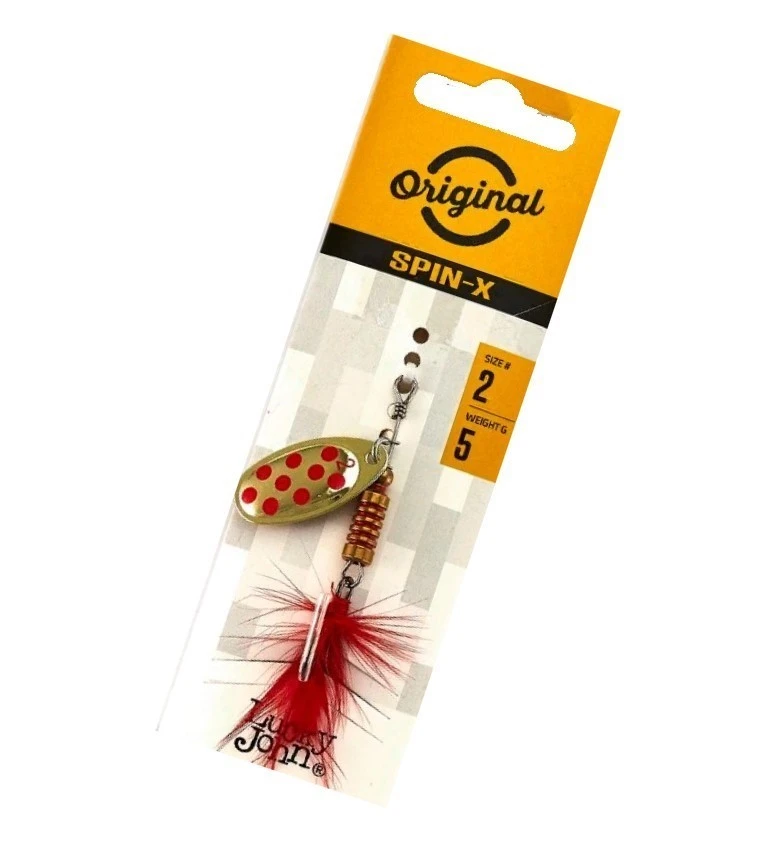 Вращающаяся Блесна Lucky John Spin-X Round №2 5 гр GR   LJSR02-GR — крупный план
	                                    2