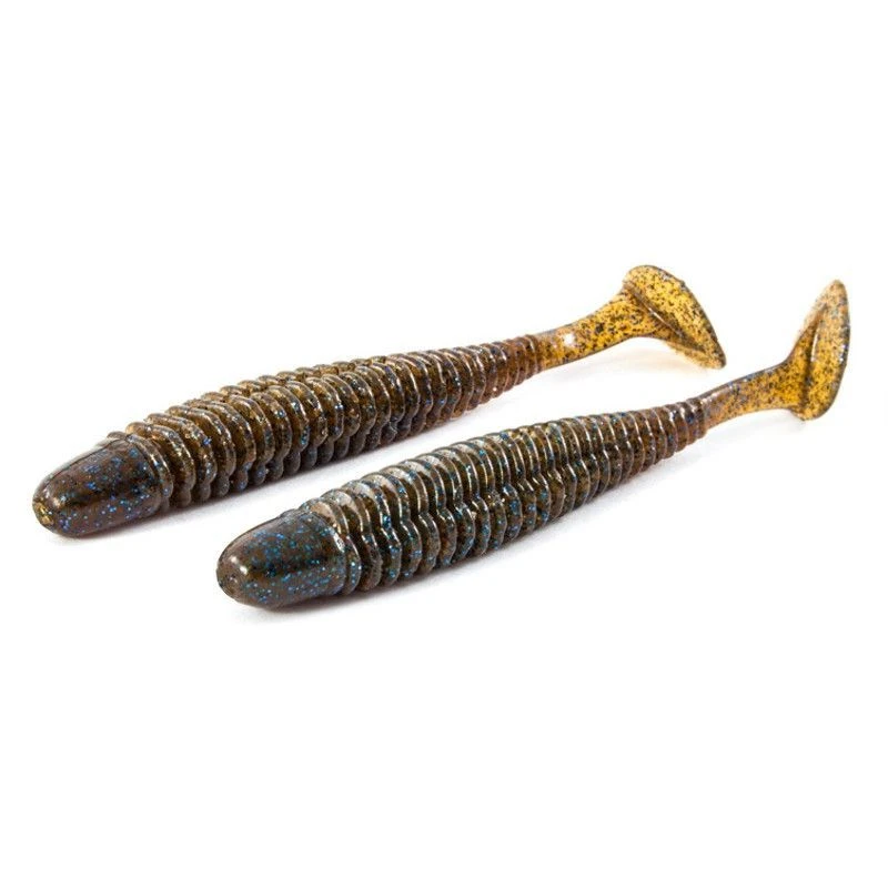 Силиконовая приманка Noike Wobble Shad 3 76 мм 9 шт 034-Cinnamon Blue   NKNJ3034 — крупный план
	                                    1