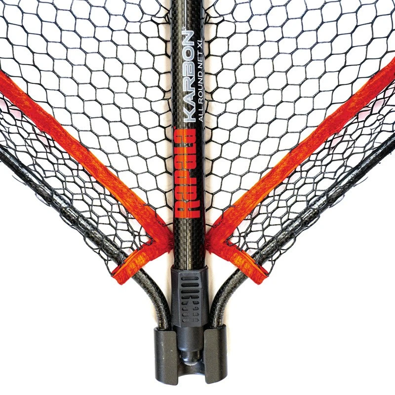 Подсачек Rapala Karbon Универсальный XL  160x60х50см  Прорезиненная сетка   RA1800012 — крупный план
	                                    2