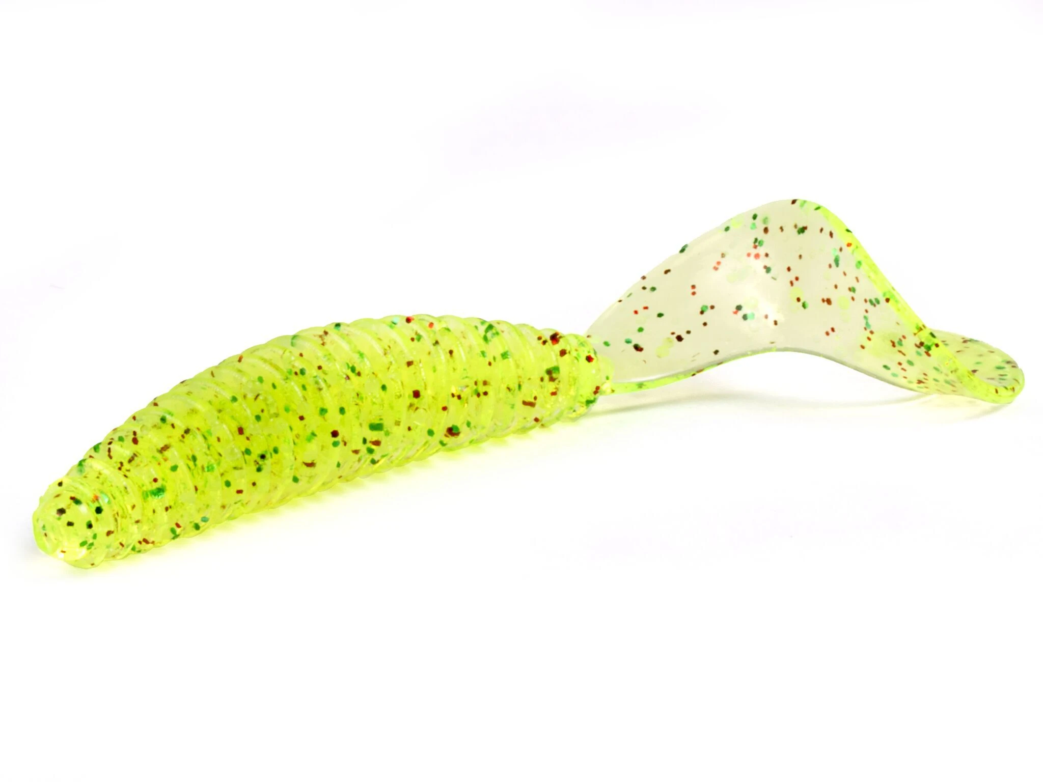 Силиконовая приманка Lucky John Ultraworm Curly 4.0in 100 мм 5 шт S15 Pro Series  140214-S15 — крупный план
	                                    1