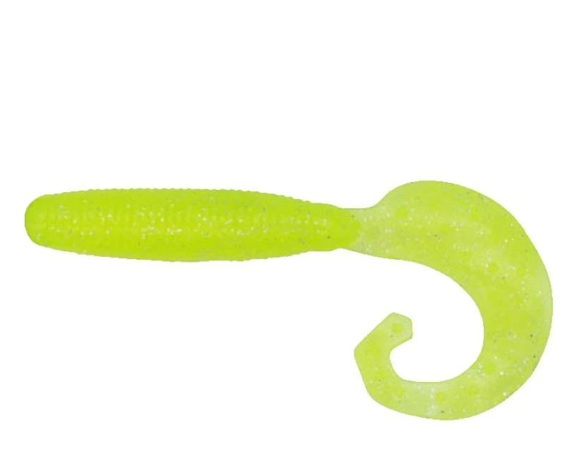Силиконовая приманка Reins Fat G-Tail Grub 2 50 мм 20 шт 129-Glow Chart Silver   FGTG2-129 — характеристики,
	                                    особенности конструкции