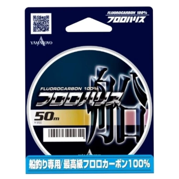 Флюорокарбон Yamatoyo Fluoro Harisu Fune 50 м 0,405 мм Clear   YFHF-6 — крупный план
	                                    1