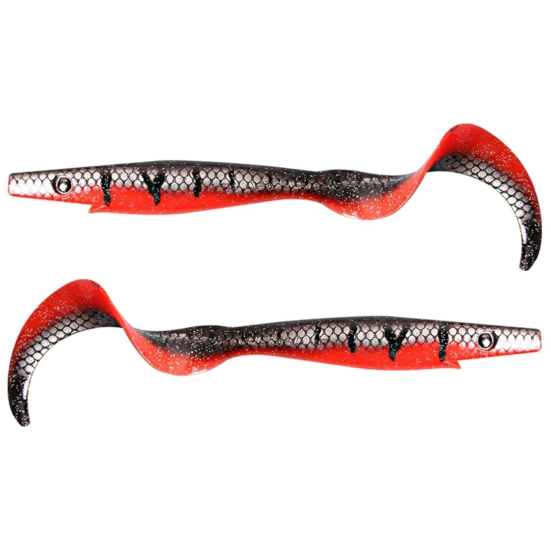 Силиконовая приманка Strike Pro Pig Tail Junior 230 мм 2 шт The Red Baron   SP-172R#149 — характеристики,  особенности конструкции