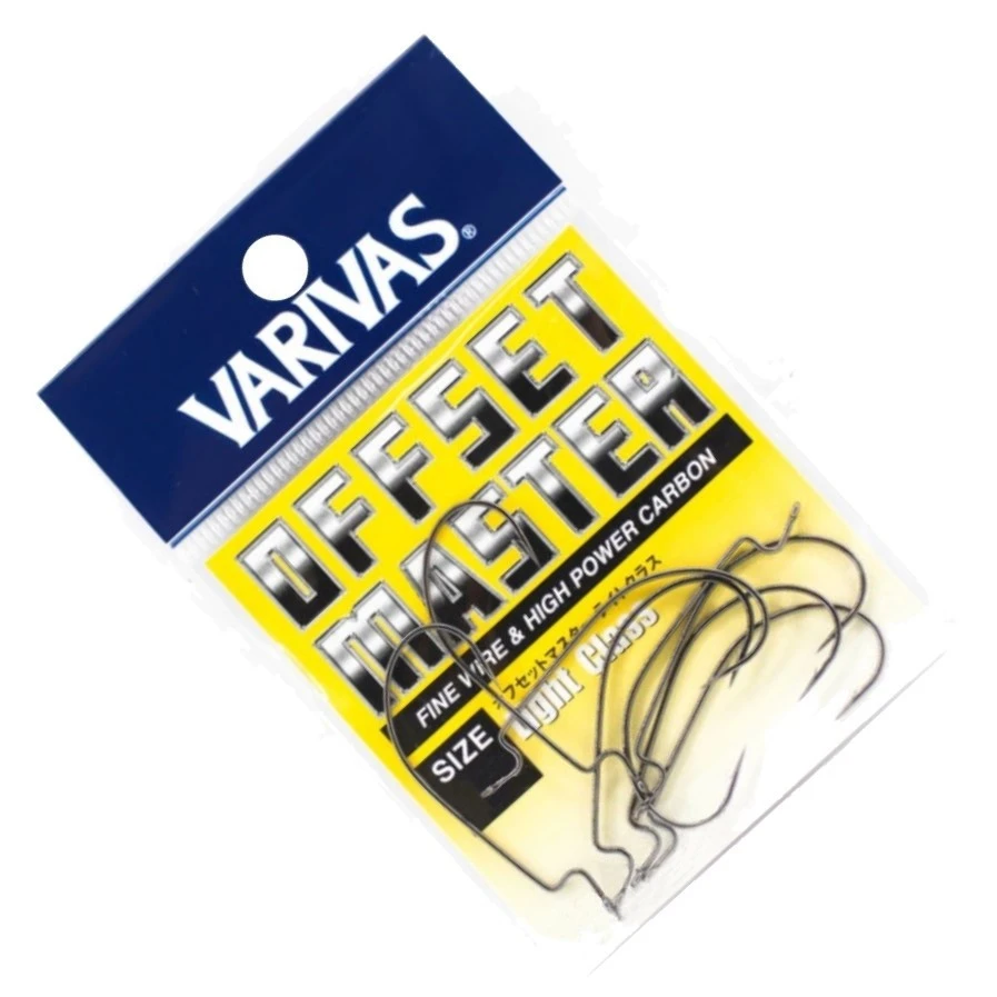 Крючок Офсетный Varivas Offset Master Light Class №4 9 шт NS Black — крупный план
	                                    2
