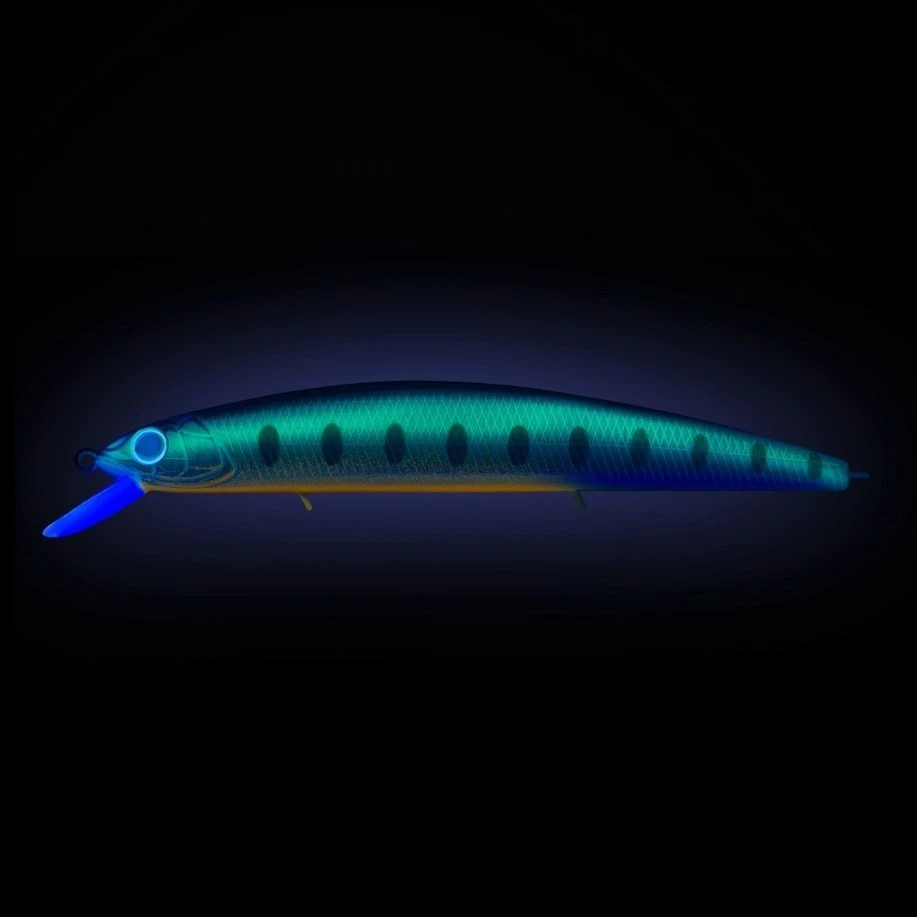 Воблер Strike Pro Montero 90SP A150-713 UV Blue Silver OB 8,6 гр   EG-190A-SP#A150-713 — крупный план
	                                    1