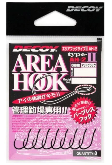 Крючок Одинарный Decoy Area Hook Type II №12 8 шт — крупный план
	                                    1
