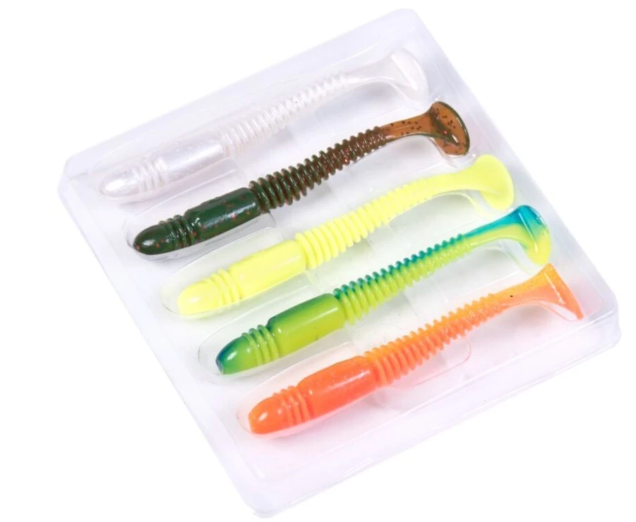 Силиконовая приманка Lucky John Tioga 4.5in 114 мм 5 шт MIX1 Pro Series  140185-MIX1 — характеристики,  особенности конструкции