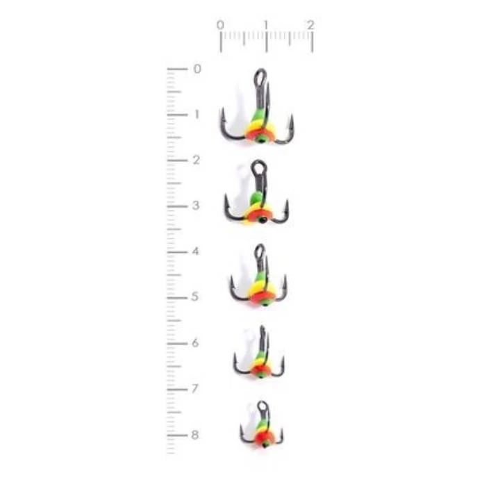 Крючок Тройной Lucky John 04SET №6 5 шт    LJ99-004SET — крупный план
	                                    1