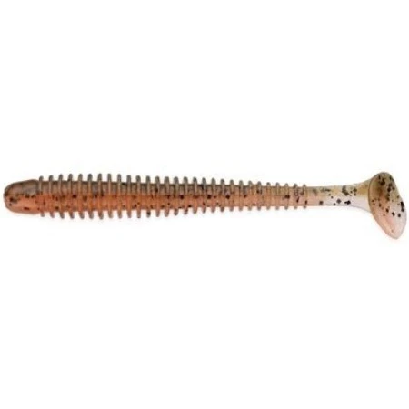 Силиконовая приманка Keitech Swing Impact 2.5 63 мм 10 шт 438 Green Pumpkin Fire — характеристики,  особенности конструкции