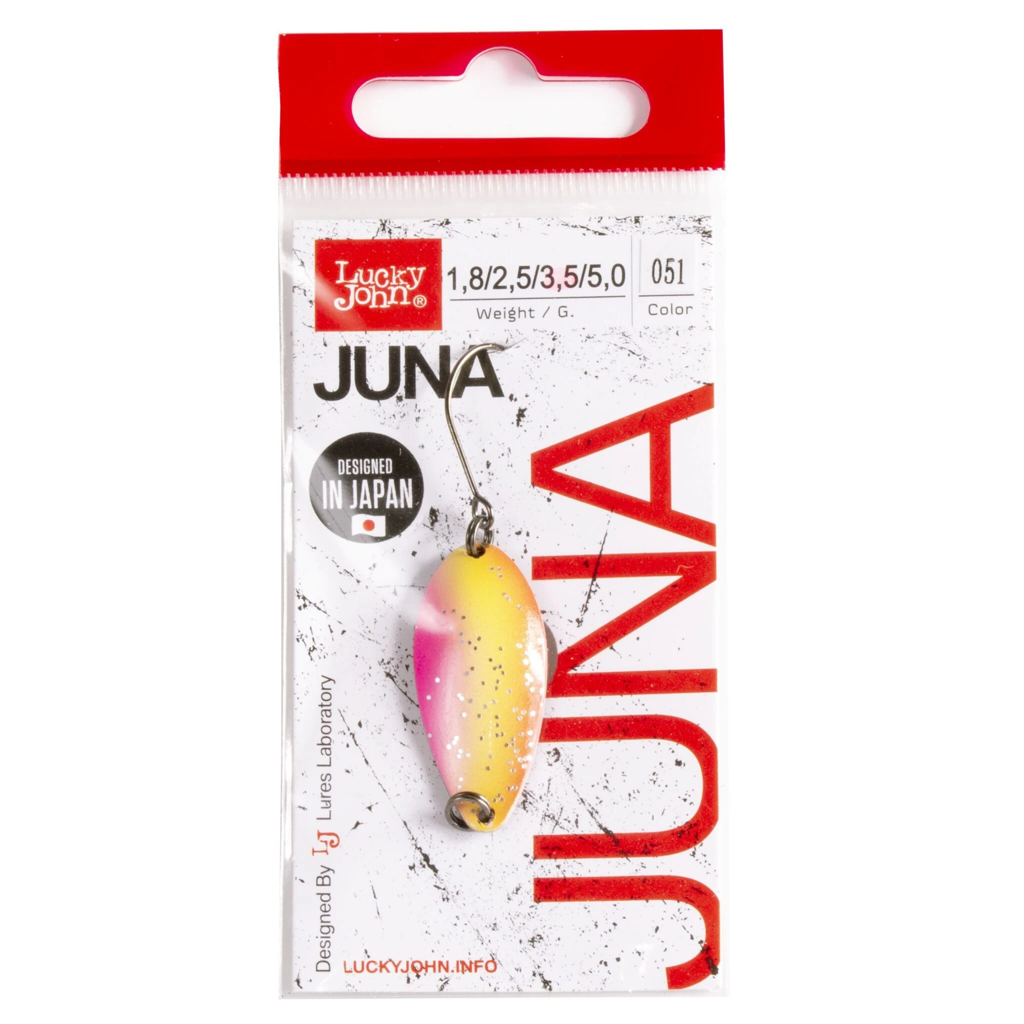 Колеблющаяся Блесна Lucky John Juna 3,5 гр 33 мм 051   LJJU35-051 — крупный план
	                                    2