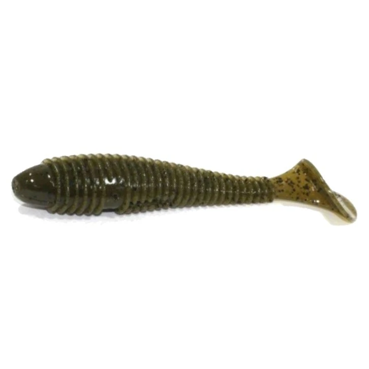 Силиконовая приманка Keitech Swing Impact Fat 5.8 147 мм 4 шт #101 Green Pumpkin PP — характеристики,  особенности конструкции