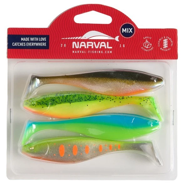 Силиконовая приманка Narval Commander Shad 12 120 мм 4 шт M08   NVCM12M08 — характеристики,  особенности конструкции