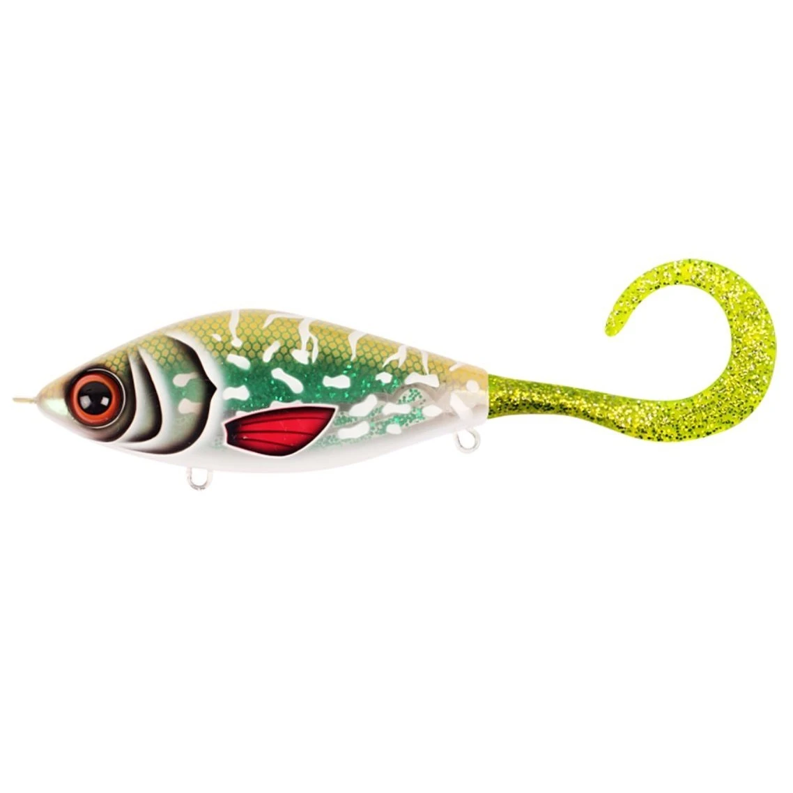 Воблер Strike Pro Guppie Jr TR-002 Glitter Pike Green 70 гр   EG-208A#TR-002 — характеристики,  особенности конструкции