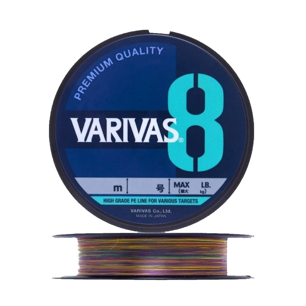 Плетеный шнур Varivas X8 200 м  PE # 1,5 Marking 0,205 мм — характеристики,  особенности конструкции