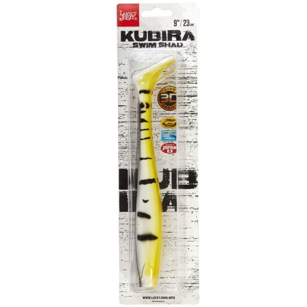 Силиконовая приманка Lucky John Kubira Swim Shad 9.0in 230 мм 1 шт PG23 3D BBS Series  140433-PG23 — крупный план
	                                    2