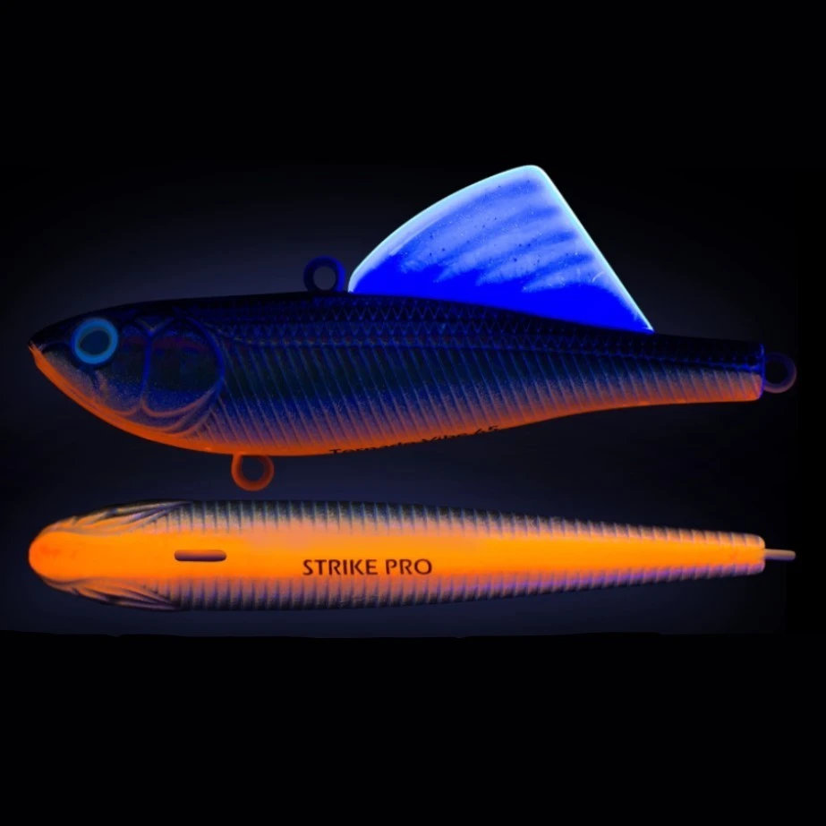 Воблер Strike Pro Tornado Vibe 85 A70-613-SBO Double Silver/Smoked 25,6 гр   EG-204B-UV#A70-613-SBO — крупный план
	                                    1