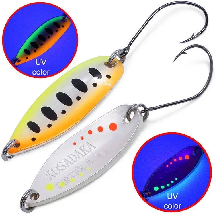 Колеблющаяся Блесна Kosadaka Trout Police Convex 3.3 3,3 гр 32 мм F49uv   Tl-Cnv-F49uv — характеристики,
	                                    особенности конструкции
