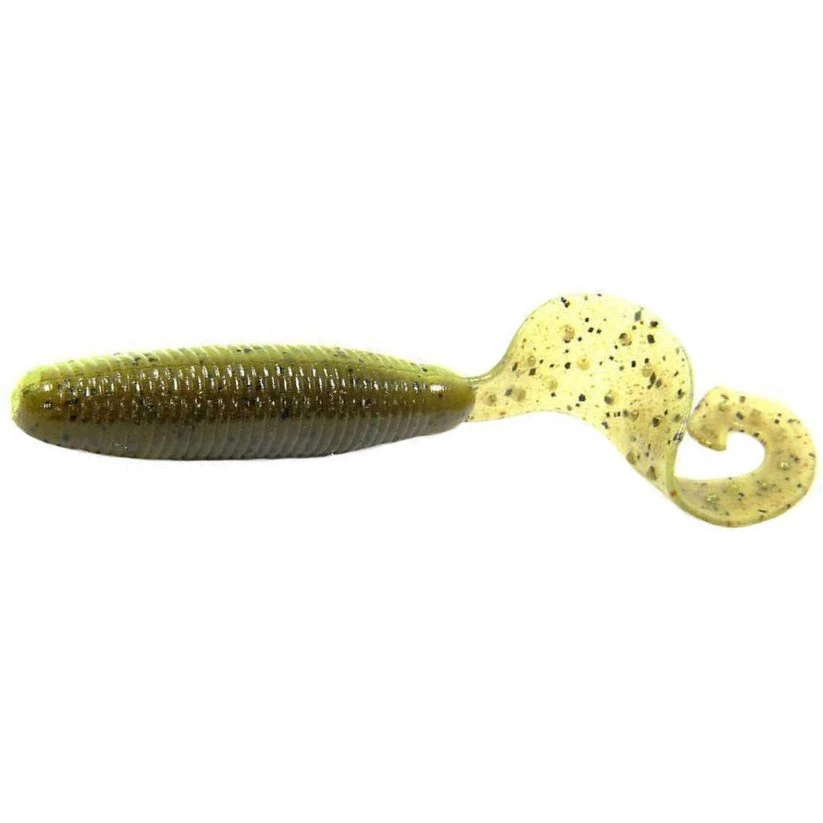 Силиконовая приманка Reins Fat G-Tail Grub 4 100 мм 8 шт B08-Green Pumpkin Chart Melon   FGTG4-В08 — характеристики,  особенности конструкции