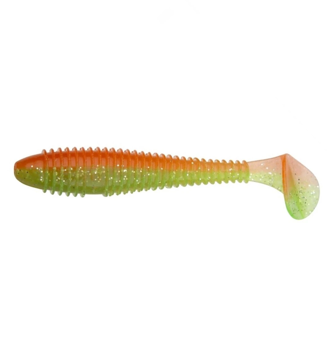 Силиконовая приманка Keitech Swing Impact Fat 5.8 147 мм 4 шт PAL #05 Sun Shine Lime — характеристики,  особенности конструкции